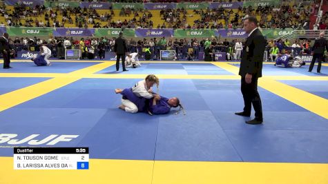 NATHALIE TOUSON GOMES vs BRENDA LARISSA ALVES DA SILVA 2024 Brasileiro Jiu-Jitsu IBJJF