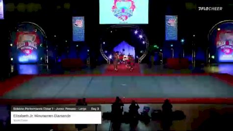 Elizabeth Jr. Minutemen Diamonds - Youth Cheer [2021 Sideline Performance Cheer 1 - Junior Peewee - Large Day 3] 2021 Pop Warner National Cheer & Dance Championship