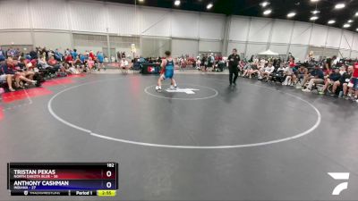 182 lbs Round 2 (6 Team) - Tristan Pekas, North Dakota Blue vs Anthony Cashman, Indiana