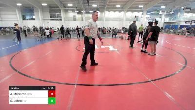 124 lbs Quarterfinal - Jayden Medeiros, Iron Faith WC vs Solomon Johns, Fisheye WC