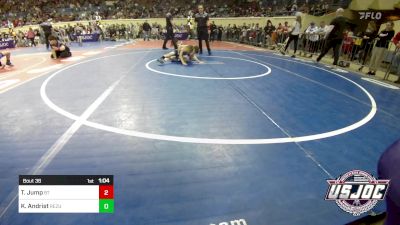 58 lbs Round Of 16 - Tuff Jump, BullTrained vs Keo Andrist, ReZults Wrestling