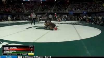 133 lbs Round of 16 - Jason Renteria, Nebraska vs Logan Griffin, Michigan State