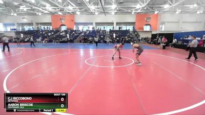 149 lbs Cons. Round 3 - Aaron Briscoe, Centenary (NJ) vs C.J Riccobono, Keystone