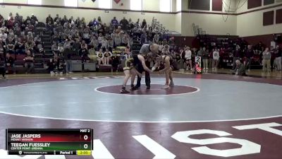 126 lbs Semifinal - Jase Jaspers, Mount Vernon vs Teegan Fuessley, Center Point-Urbana