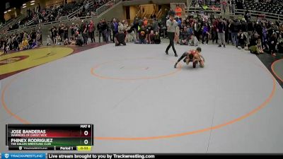 63 lbs Quarterfinal - Phinex Rodriguez, The Dalles Wrestling Club vs Jose Banderas, Warriors Of Christ WOC