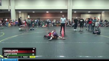 92 lbs Placement (4 Team) - Carson Carter, Backyard Brawlers vs Porter Adams, Ares