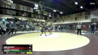 144 lbs Cons. Round 4 - Andrew Gonzalez, Camarillo vs Jude Holiday, Esperanza