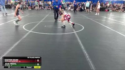 60 lbs Finals (2 Team) - JoJo Medal, CP Elite vs Easton Egan, Backyard Brawlers