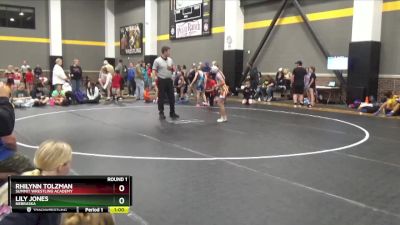 82 lbs Round 1 - Rhilynn Tolzman, Summit Wrestling Academy vs Lily Jones, Nebraska