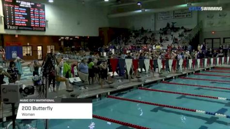 Music City Invite, Women 200 Fly B Final