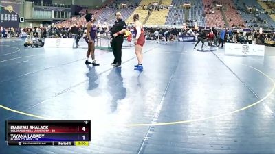 191 lbs Round 1 (16 Team) - Isabeau Shalack, Colorado Mesa University vs Tayana Labady, Elmira College