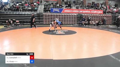 123 lbs Semifinal - Catharine Campbell, Grand View vs Alana Vivas, Menlo College