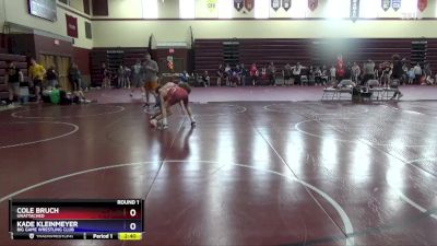 Junior-1 lbs Round 1 - Cole Bruch, Unattached vs Kade Kleinmeyer, Big Game Wrestling Club