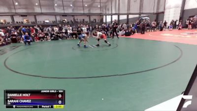 100 lbs Quarterfinal - Danielle Holt, ID vs Sarahi Chavez, OR