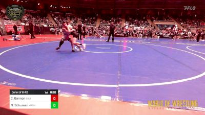 83 lbs Consi Of 8 #2 - Cruz Gannon, Sebolt Wrestling Academy vs Nathan Schuman, Mat Assassins