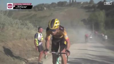 Wout Van Aert Attacks The Break At 2020 Strade Bianche