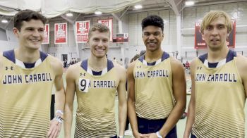 John Carroll Men After Breaking The D3 DMR Record