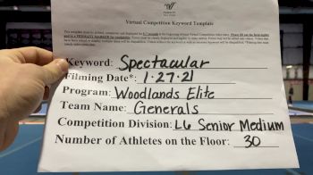 Woodlands Elite OR - Woodlands Elite - OR - Generals [L6 Senior - Medium] 2021 ATC International Virtual Championship
