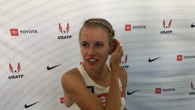 Karissa Schweizer After Her 4th Place Finish In The 1500m