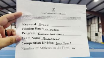 Twist & Shout Edmond - Youth Wonder [L3 Youth] 2021 Varsity All Star Winter Virtual Competition Series: Event I