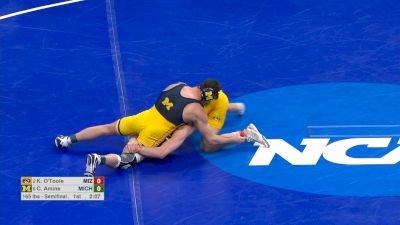 165 lb Semifinal, Keegan O'Toole, Missouri vs. Cameron Amine, Michigan