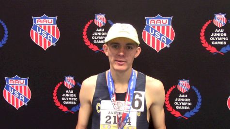 Luke Anderson Establihes New AAU JOs 1500m Record