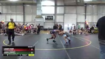 110 lbs Round 5 (6 Team) - Aiden Mincey, Untouchables Purple vs Jaden Farr, Indiana Outlaws