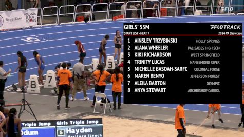 High School Girls' 55m Unseeded, Prelims 7