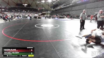 1A 160 lbs Semifinal - Mitchell Helgert, Naches Valley vs Hayden Blank, Lakeside (Nine Mile Falls)