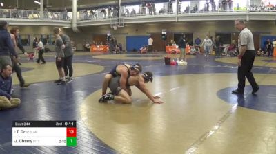 141 lbs Quarterfinal - Taylor Ortz, Clarion vs Jake Cherry, Pittsburgh