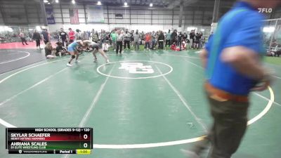 120 lbs Cons. Round 3 - Ahriana Scales, D1 Elite Wrestling Club vs Skylar Schaefer, Heavy Hitting Hammers