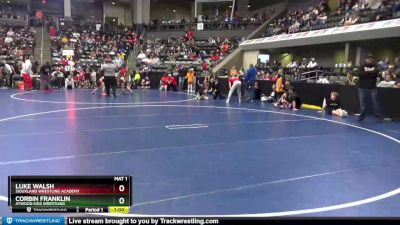 75 lbs Cons. Round 3 - Luke Walsh, Siouxland Wrestling Academy vs Corbin Franklin, Atwood Kids Wrestling