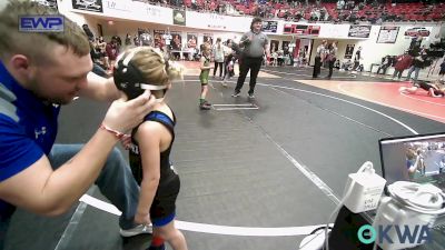 37-40 lbs Rr Rnd 1 - Genesis Byrne, Miami Takedown Club vs Kimber Russell, Salina Wrestling Club