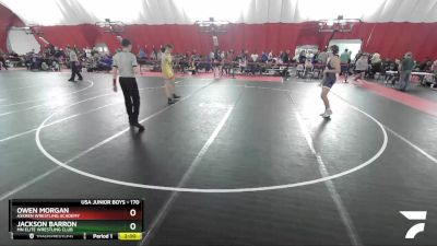 170 lbs Quarterfinal - Jackson Barron, MN Elite Wrestling Club vs Owen Morgan, Askren Wrestling Academy