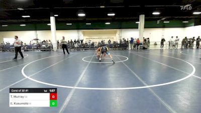 120 lbs Consi Of 32 #1 - Ty Murray, GA vs Evan Kusumoto, HI