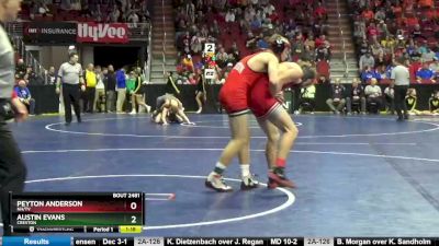 2A-138 lbs Cons. Round 4 - Peyton Anderson, NH/TV vs Austin Evans, Creston