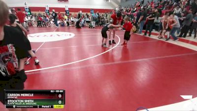 65-68 lbs Round 3 - Carson Mericle, Eaton WC vs Stockton Smith, Platte Valley Jr. Wrestling