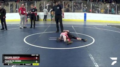 40 lbs Cons. Round 4 - Fischer Zeedyk, Fremont Wolfpack WC vs Marcelyn Keiser, Mat Psychos