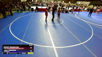 149 lbs 5th Place Match - Wyatt Edgington, Yuba Sutter Combat Wrestling Club vs Jack Torosian, California