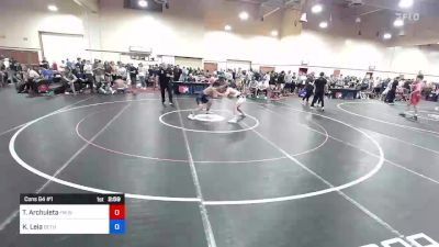 65 kg Cons 64 #1 - Tyler Archuleta, FM Wildcat Wrestling Club vs Kimo Leia, Dethrone Wrestling Club