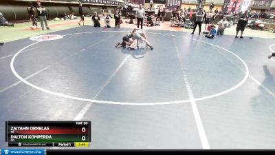 106 lbs Champ. Round 2 - Zaiyahn Ornelas, NE vs Dalton Komperda, CO