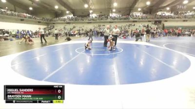 65 lbs Quarterfinal - Miguel Sanders, STL Warrior-AA  vs Brayden Mann, Team Central Wrestling Club-AAA