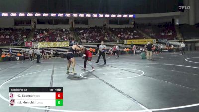 235 lbs Consi Of 8 #2 - Diara Spencer, Fresno State WC vs Jakob Menichini, Massachusetts