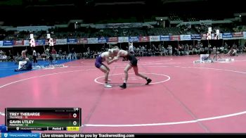 138 lbs Champ - Round 1 (16 Team) - Gavin Utley, Powhatan vs Trey Thebarge, Tallwood