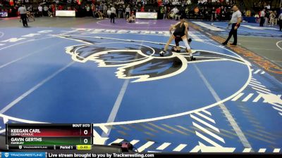 Cons. Round 1 - Keegan Carl, Cedar Catholic vs Gavin Gerths, Fairbury