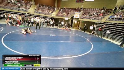 105 lbs Cons. Round 4 - Micah Woods, Virgin Valley Bulldogs vs Lincoln Hemmert, Gunnison Dusters