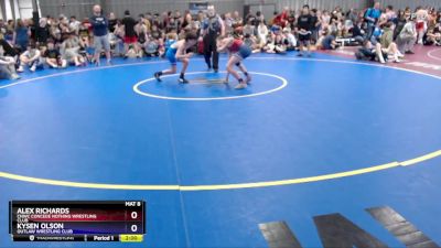 106 lbs Quarterfinal - Alex Richards, CNWC Concede Nothing Wrestling Club vs Kysen Olson, Outlaw Wrestling Club