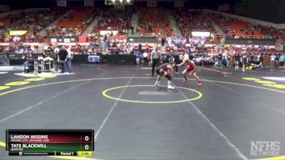 3-2-1A 106 Semifinal - Landon Higgins, Mound City-Jayhawk Linn vs Tate Blackwill, Quinter