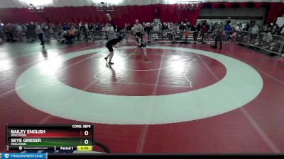 112-118 lbs Cons. Semi - Skye Grieser, Wisconsin vs Bailey English, Wisconsin