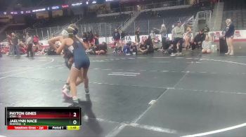 W 100 lbs Round 2 (3 Team) - Payton Gines, Utah vs Jaelynn Nace, Montana
